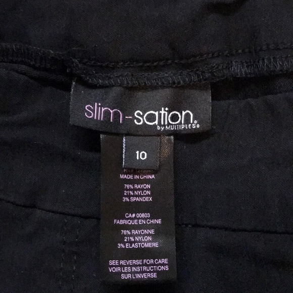 Slim Sation Black Capri - Picture 2 of 8